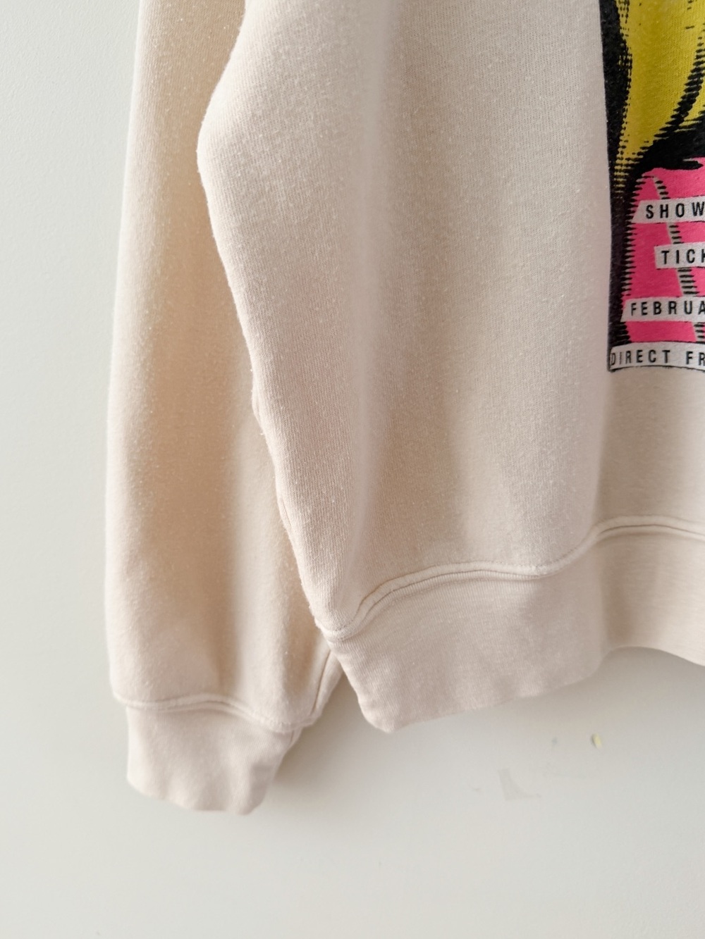DAYDREAMER • Blondie Show Time Raglan Crew in Dirty White - Picture 8 of 12